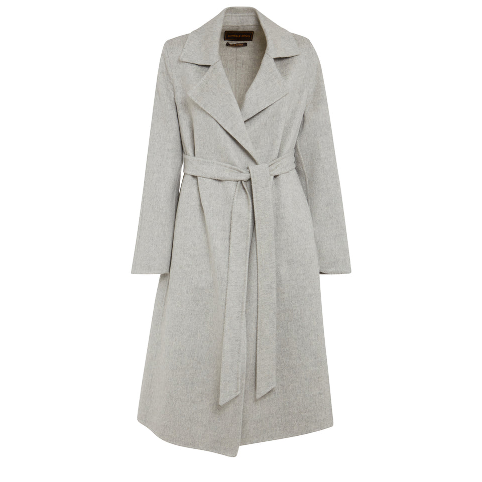 Gray cashmere coat