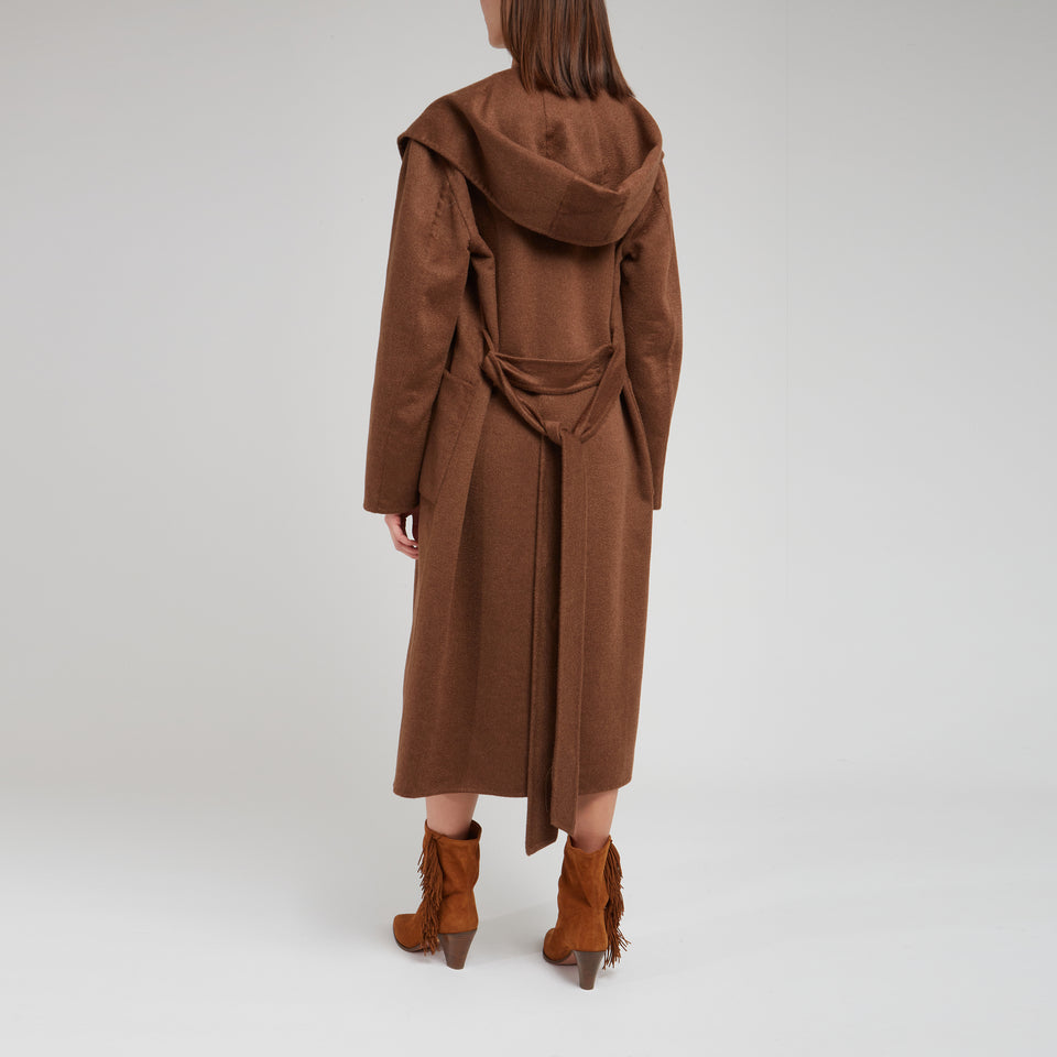Brown cashmere coat