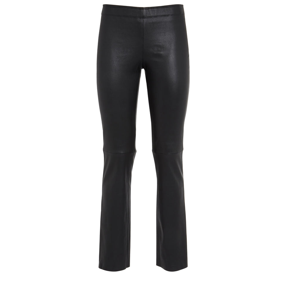 "Jacky" trousers in black leather
