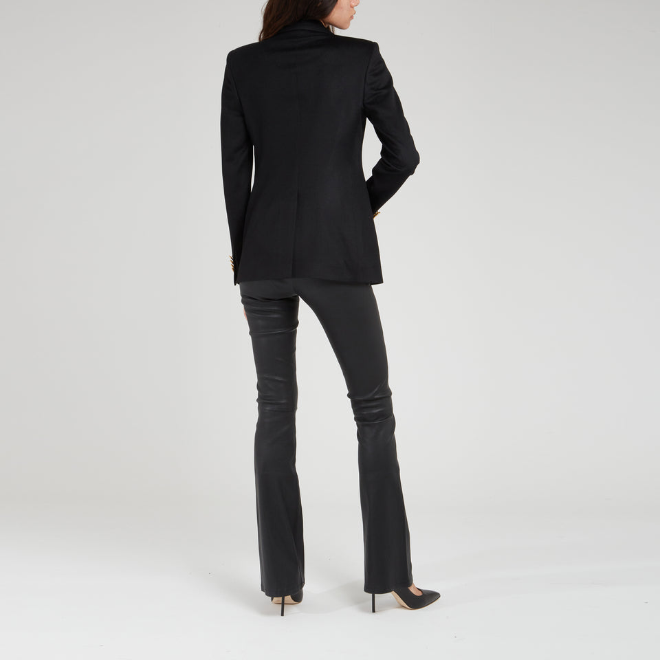 Double-breasted ''J-Parigi'' blazer in black fabric