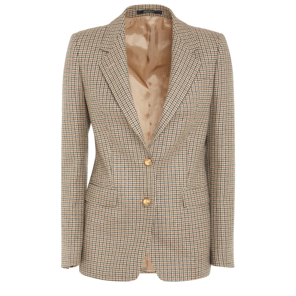 Single-breasted ''J-Parigi'' blazer in beige fabric