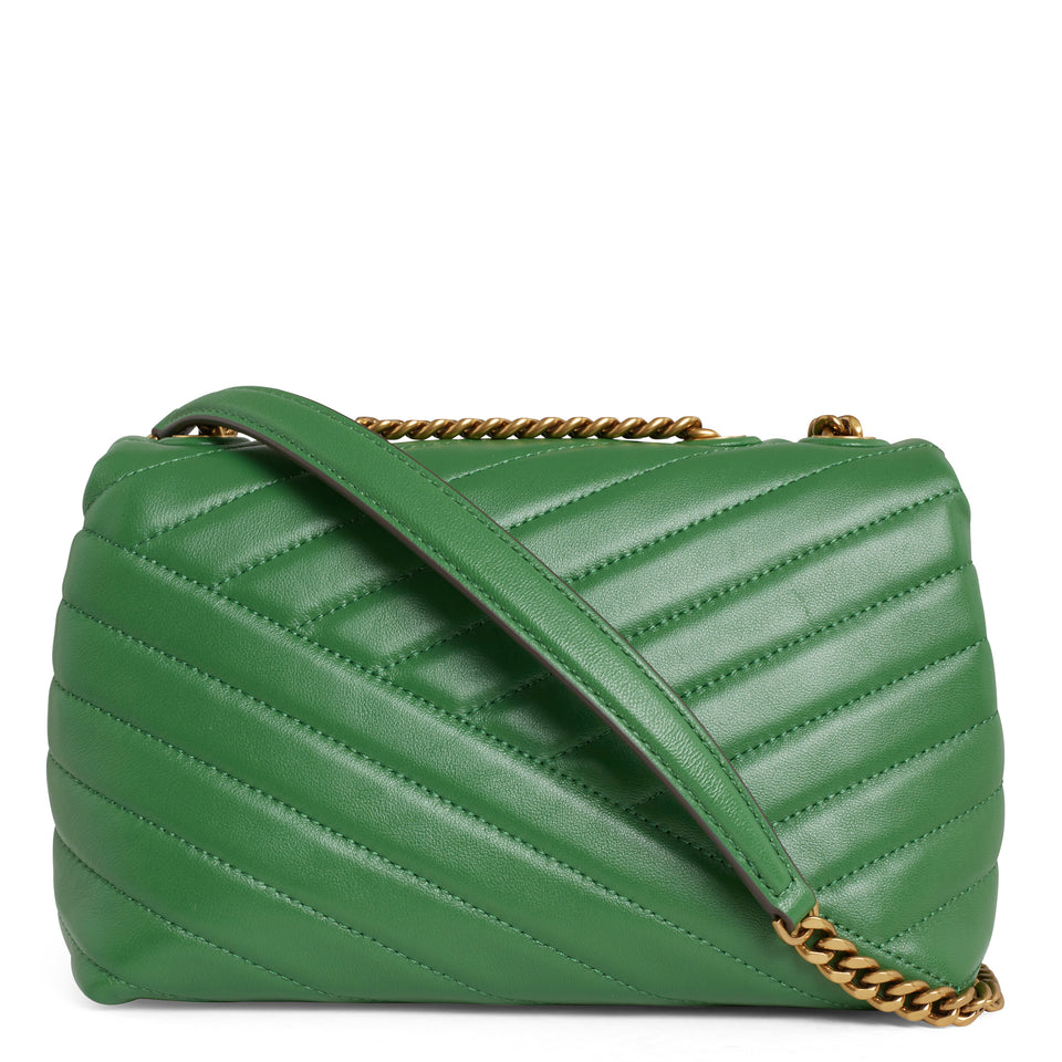 "Kira" bag in green leather
