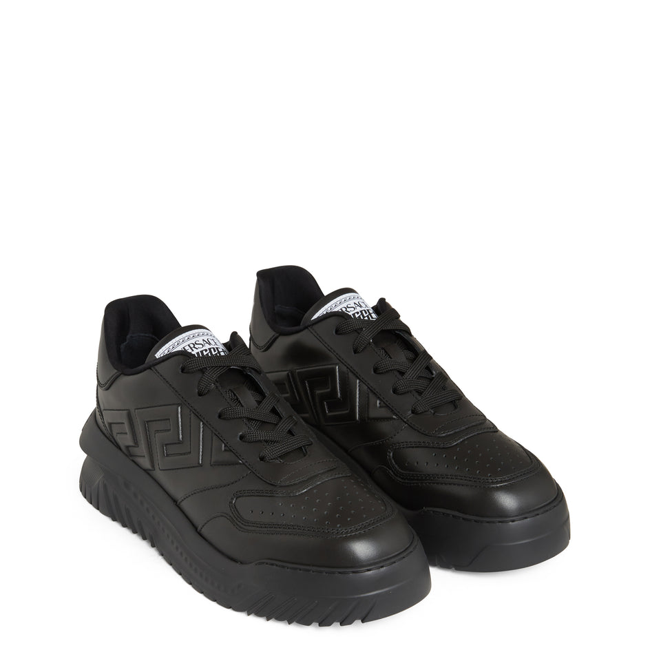 ''Odissea Greca'' sneakers in black leather