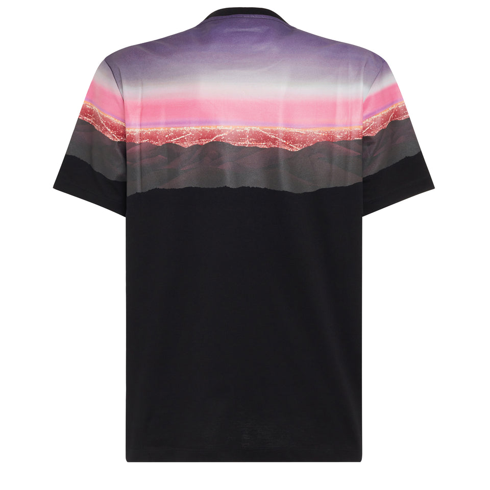 T-shirt ''Versace Hills'' in cotone nera