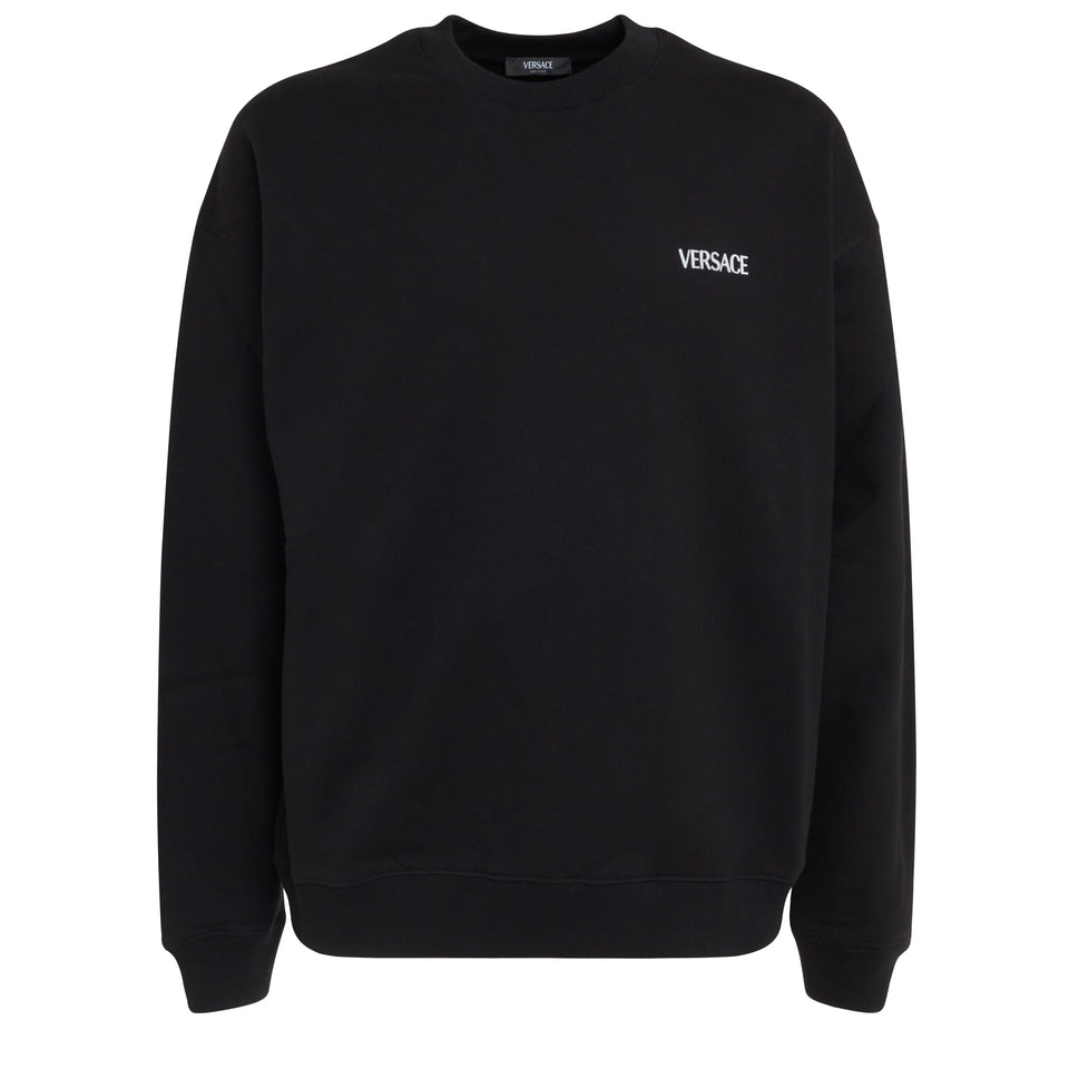 'Versace Hills'' sweatshirt in black cotton