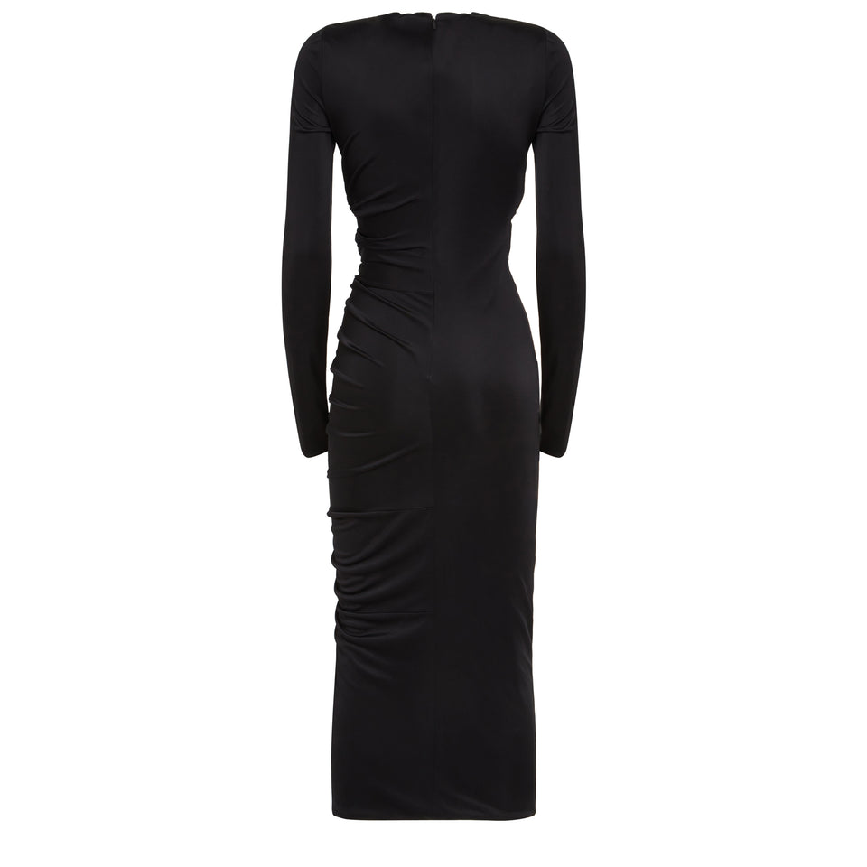 ''Versace x Dua Lipa'' dress in black fabric