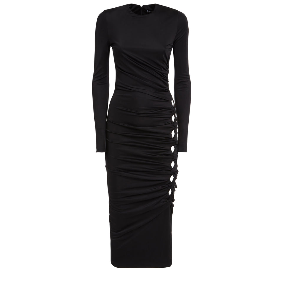 ''Versace x Dua Lipa'' dress in black fabric