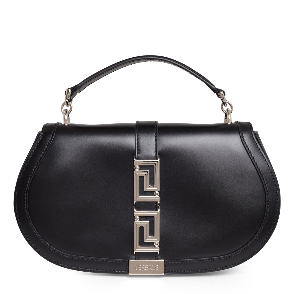 ''Greca Goddess'' bag in black leather