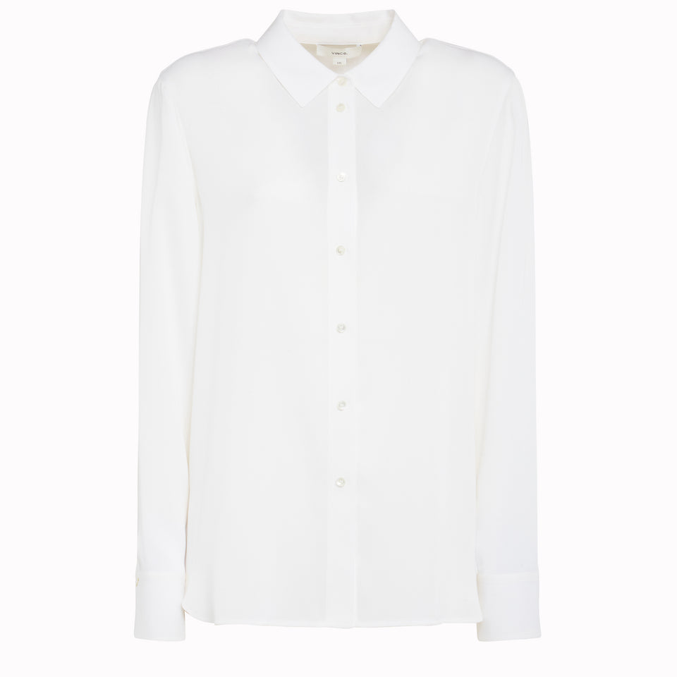 White silk shirt
