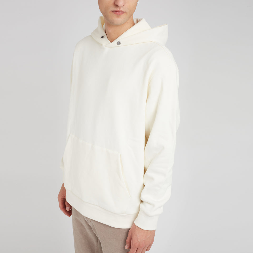 White cashmere sweatshirt