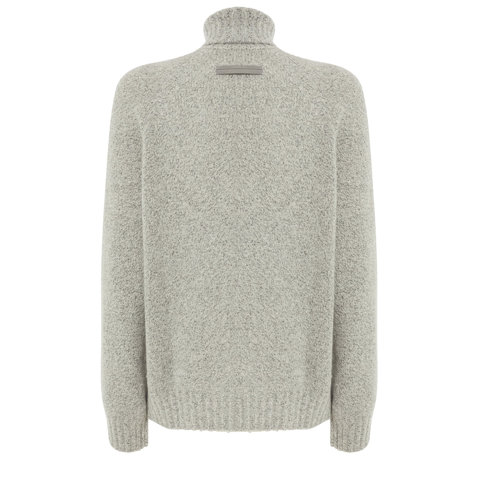 Gray cashmere sweater