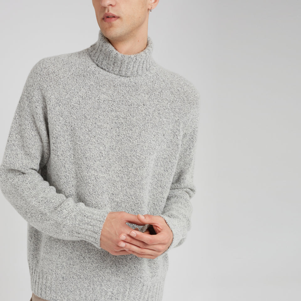Gray cashmere sweater