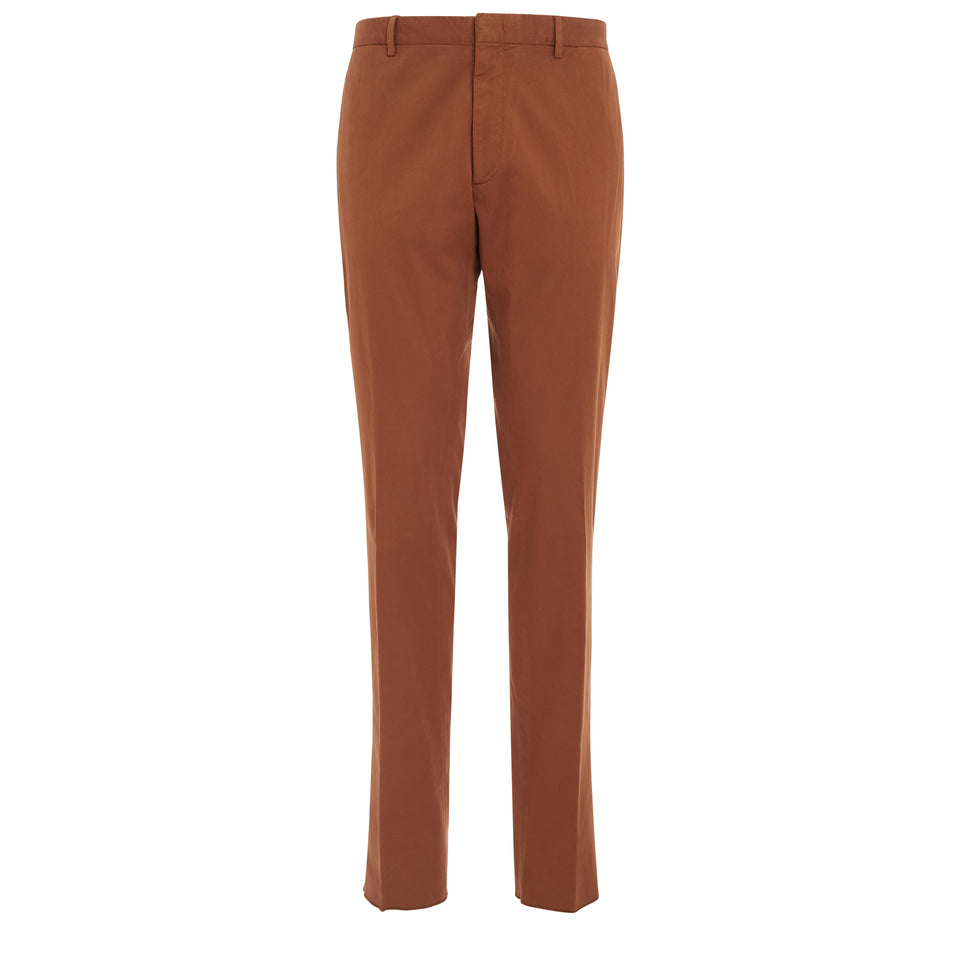 Brown cotton trousers