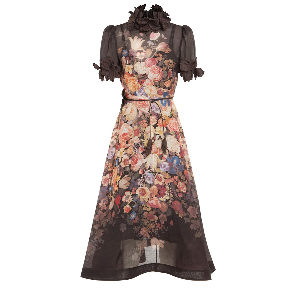 ''Luminosity Liftoff Flower'' dress in multicolor fabric