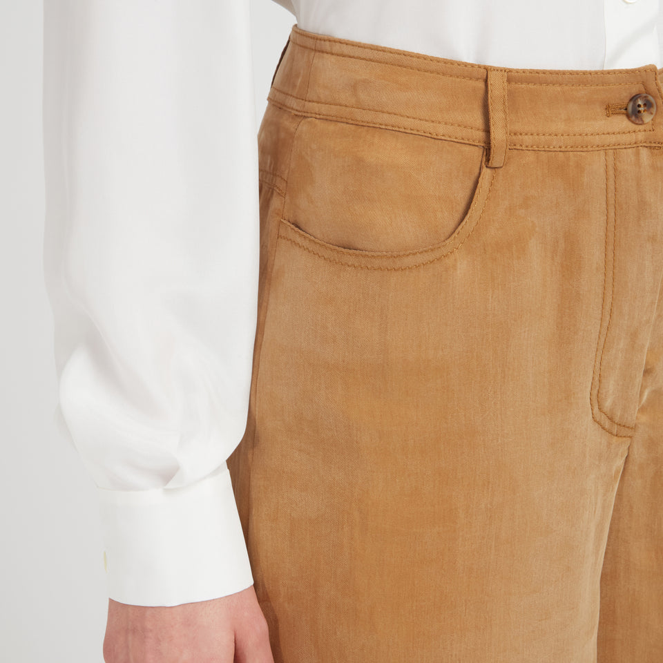 Brown cotton trousers