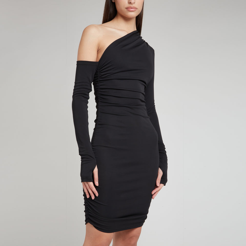 "Olimpia" dress in black fabric