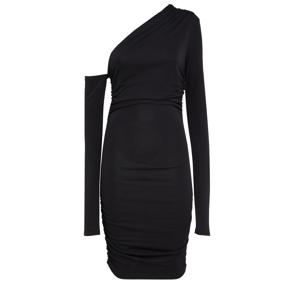 "Olimpia" dress in black fabric