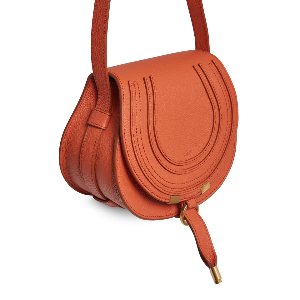 Small ''Marcie'' bag in orange leather