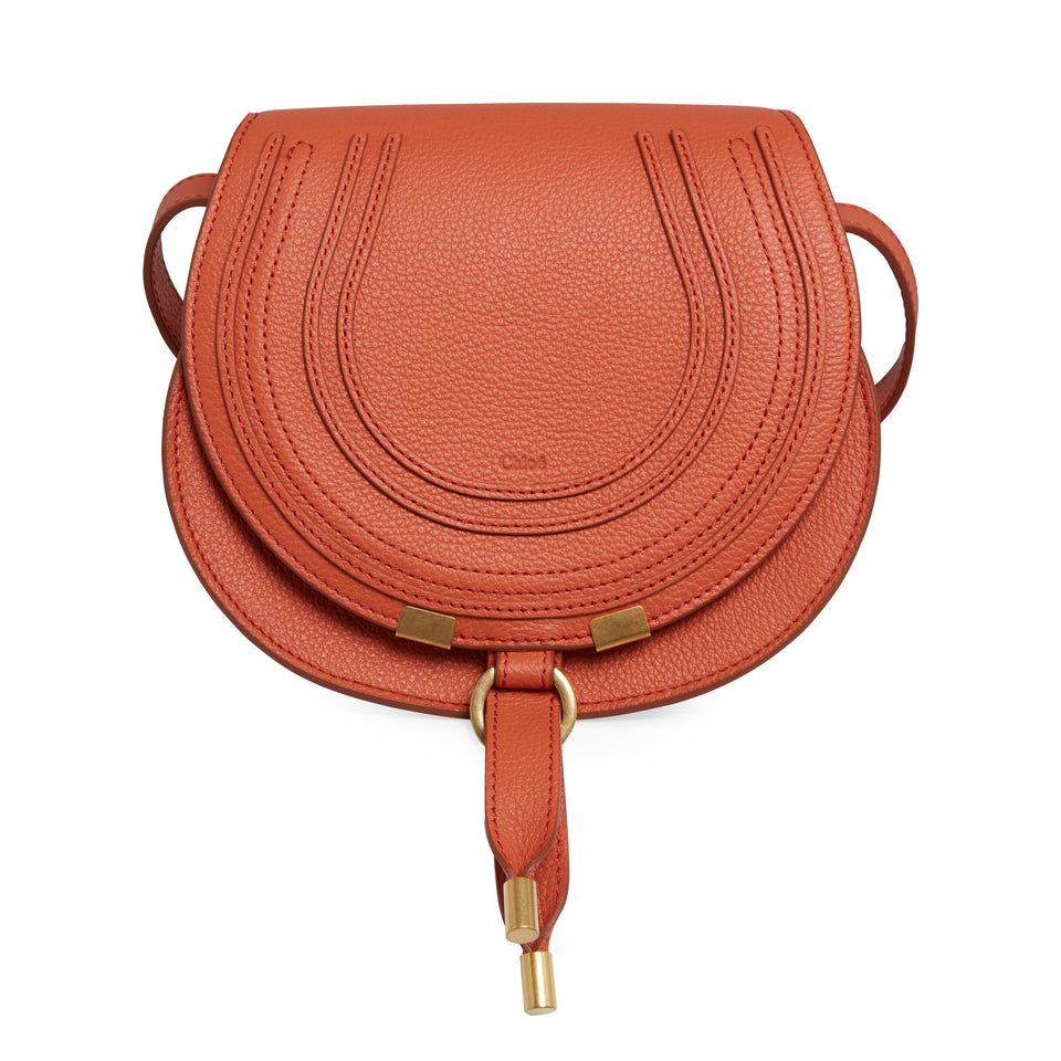Small ''Marcie'' bag in orange leather