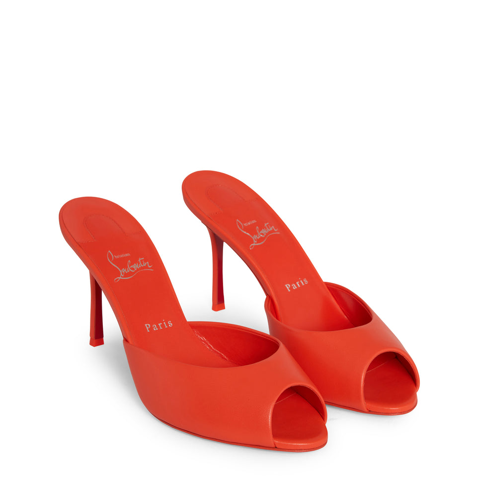 ''Me Dolly 85'' sandals in orange nappa