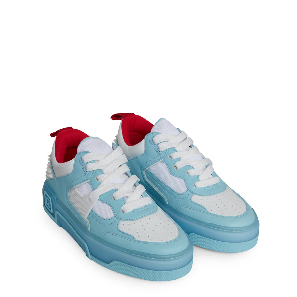 "Astroloubi" light blue leather sneakers