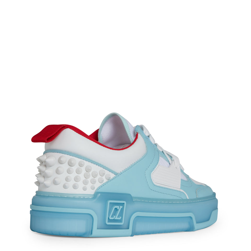 "Astroloubi" light blue leather sneakers