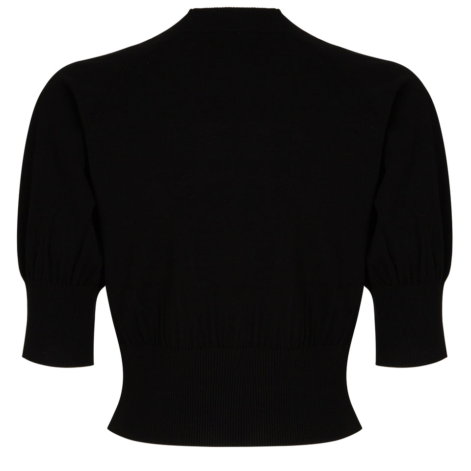 "Taleen" sweater in black fabric