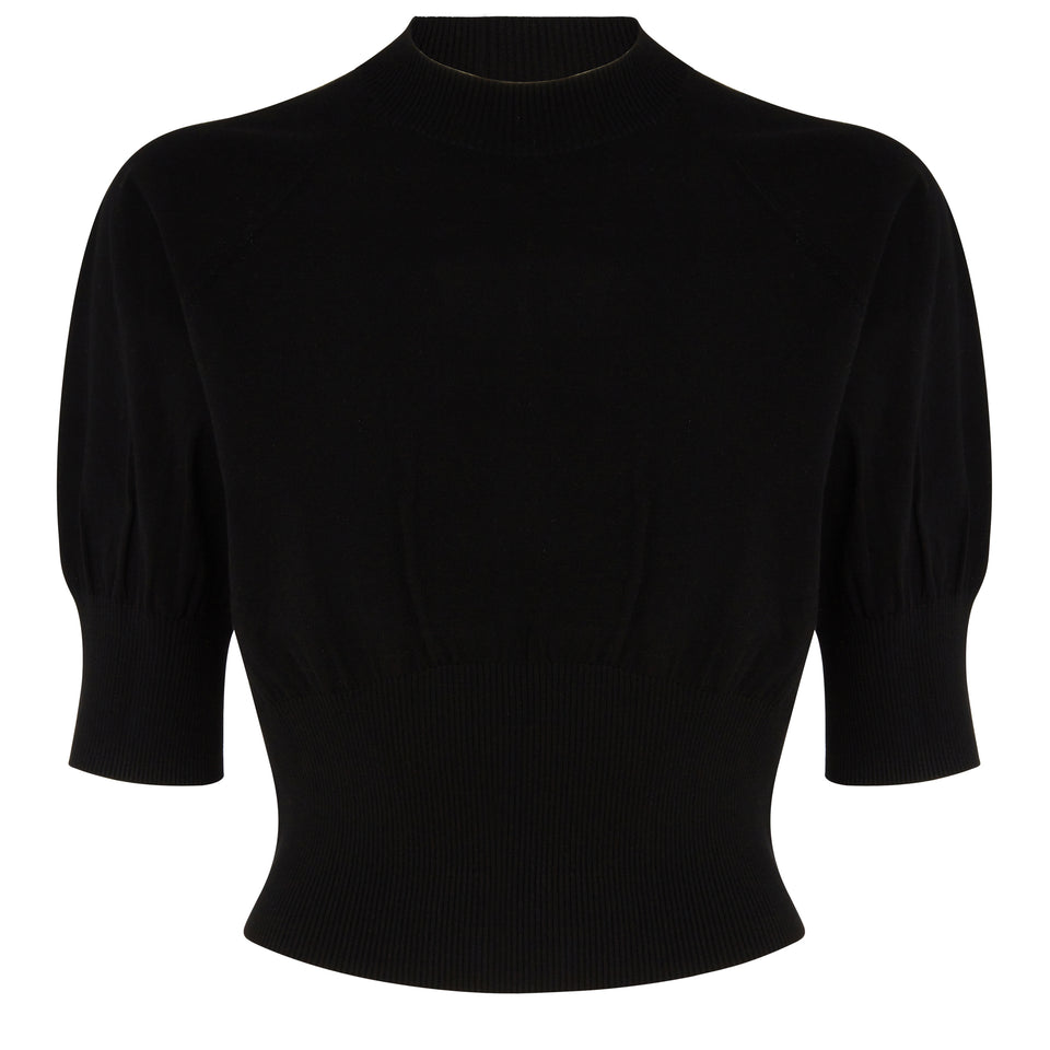 "Taleen" sweater in black fabric
