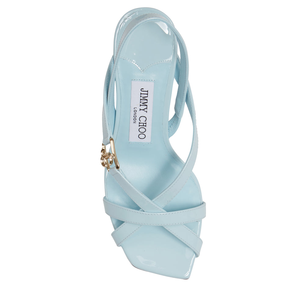 ''Jess 65'' sandals in light blue leather