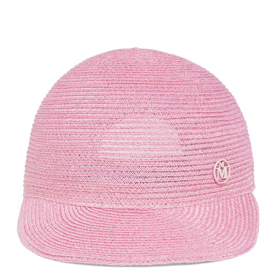 Pink straw "Tiger" hat