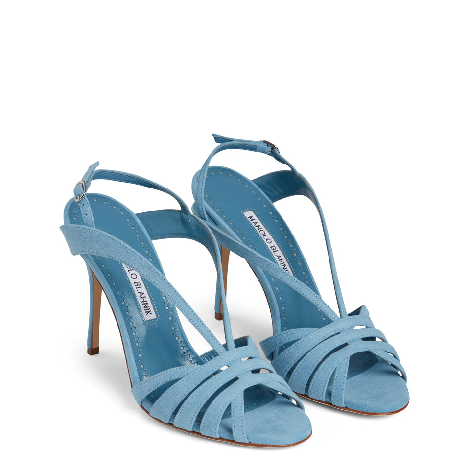 "Sardina" sandals in blue suede