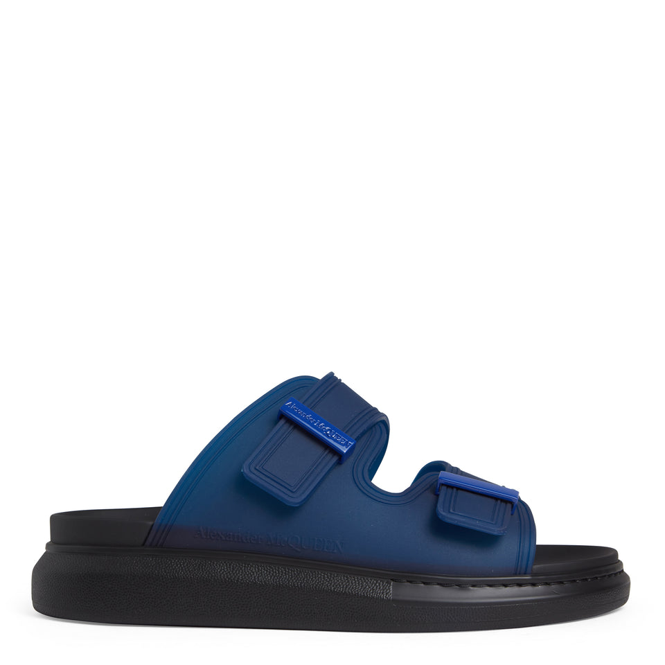 ''Hybrid'' sandals in blue rubber