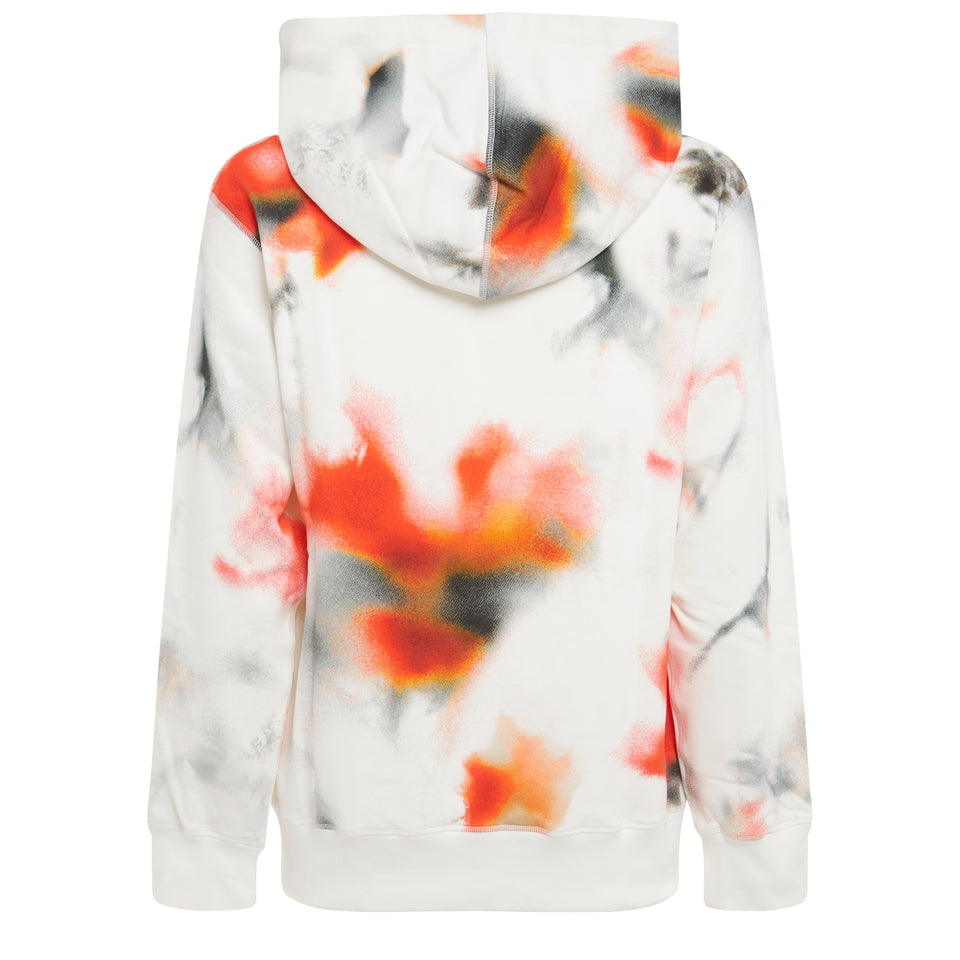 ''Obscured Flower'' sweatshirt in multicolor cotton
