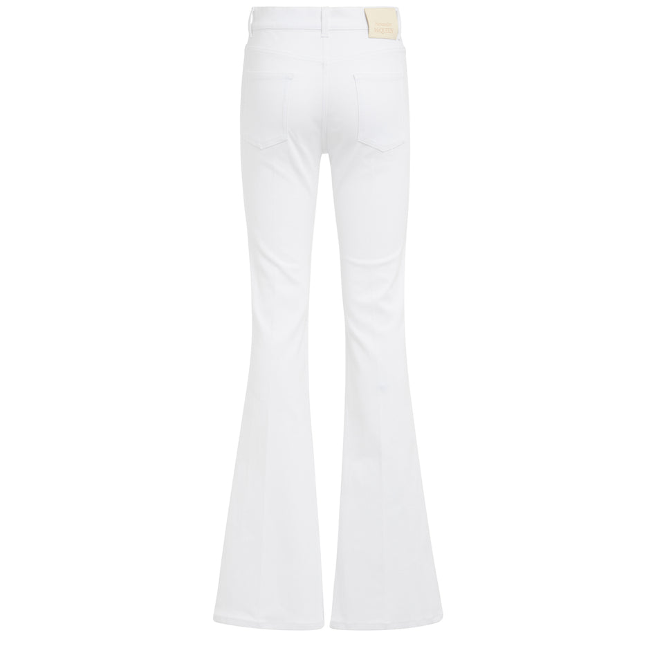 White denim jeans