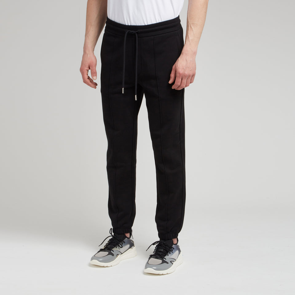 Pantalone jogger in cotone nero