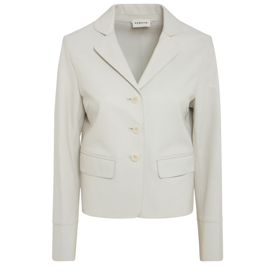 White nappa jacket