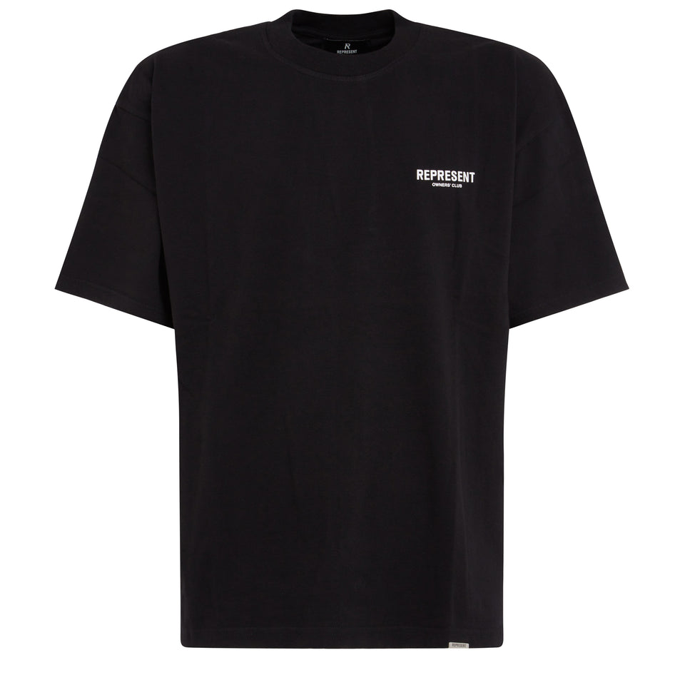 ''Owners club'' T-shirt in black cotton