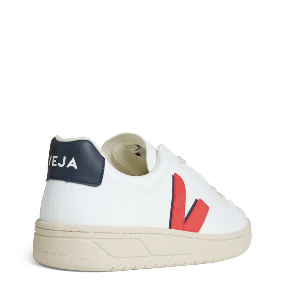 Sneakers ''V-12'' in pelle bianca