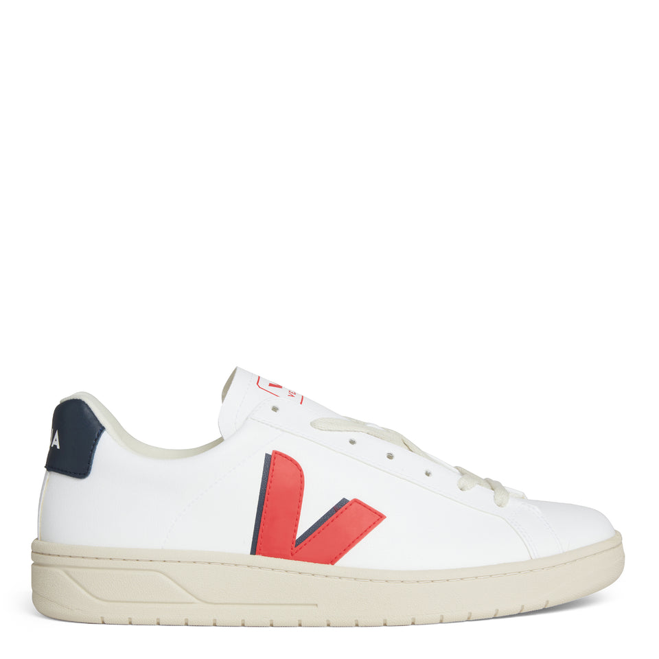 Sneakers ''V-12'' in pelle bianca