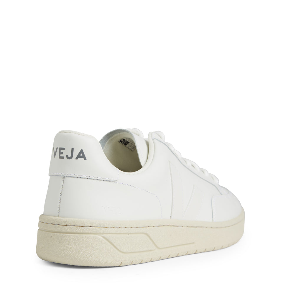 ''V-12'' sneakers in white leather