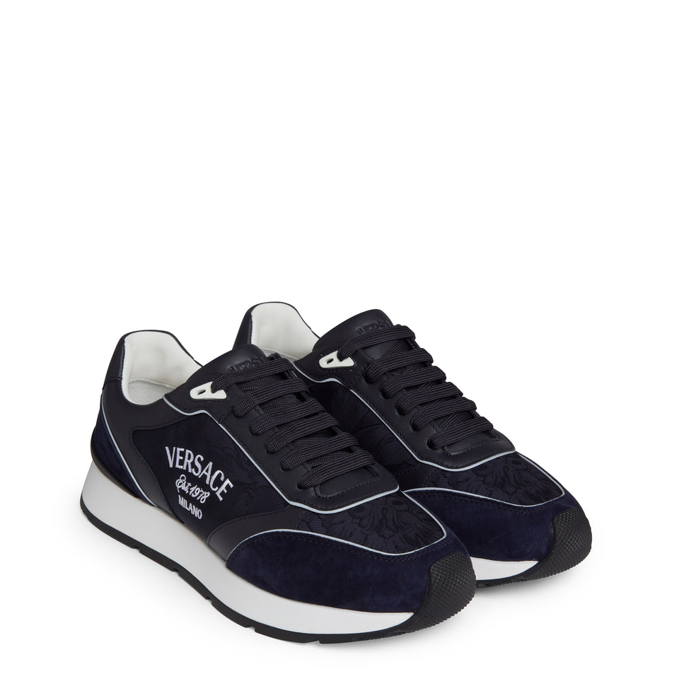 ''Milano'' sneakers in blue leather