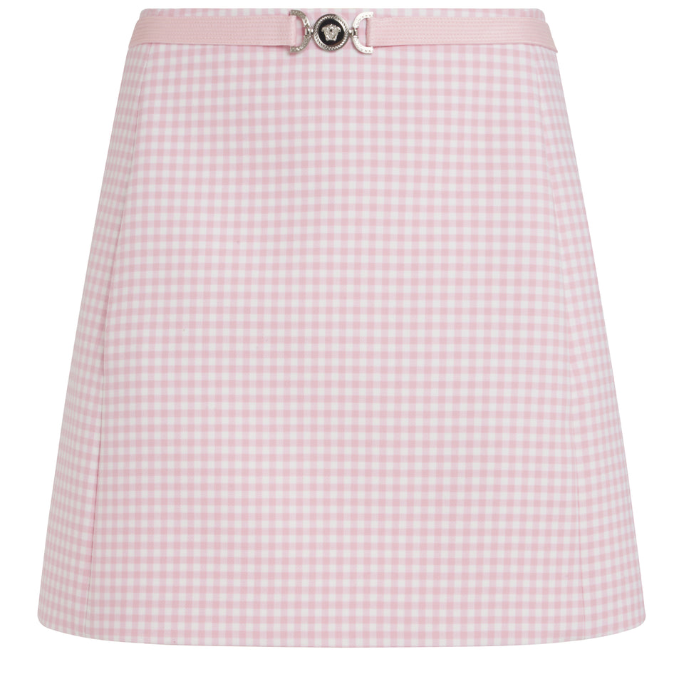 ''Medusa'' mini skirt in pink fabric